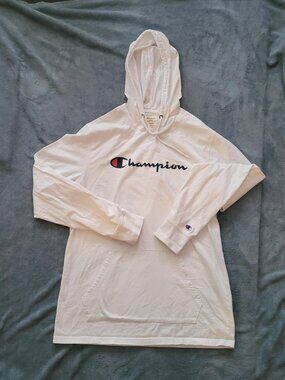 Champion Men’s Middleweight Jersey Hoodie White M